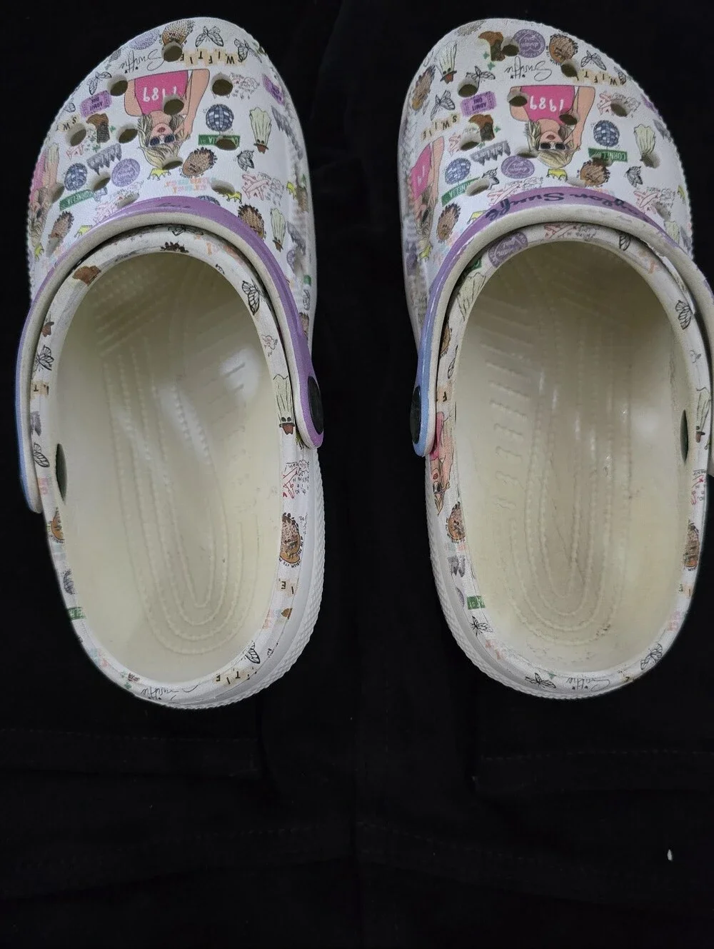 TAYLOR 1989 Cruel Summer White Custom Clog 32 US 13.5/1 Kids - Swifty GUC